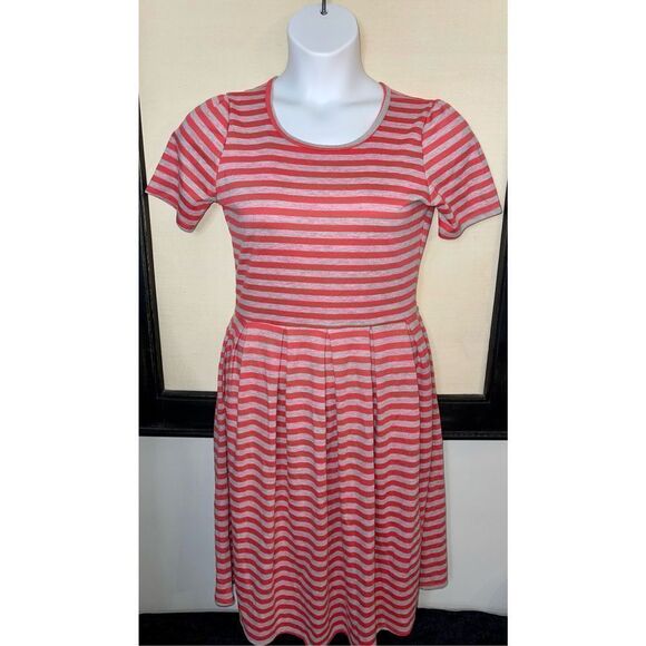 LuLaRoe Amelia Dress Striped - Large - Picture 3 of 8